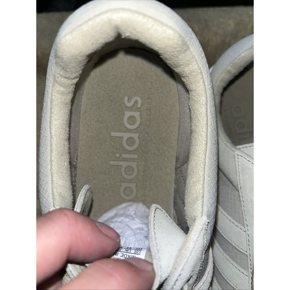 Size 11.5 - Fear of God Athletics x adidas Los Angeles Runner Sesame Cloud White - Picture 13 of 15